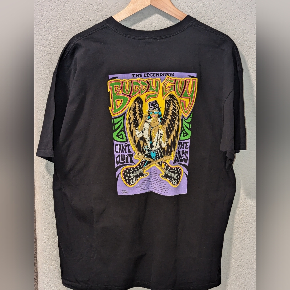 VTG BUDDY GUY "Cant Quit The Blues" Album Tee Anvil Tag